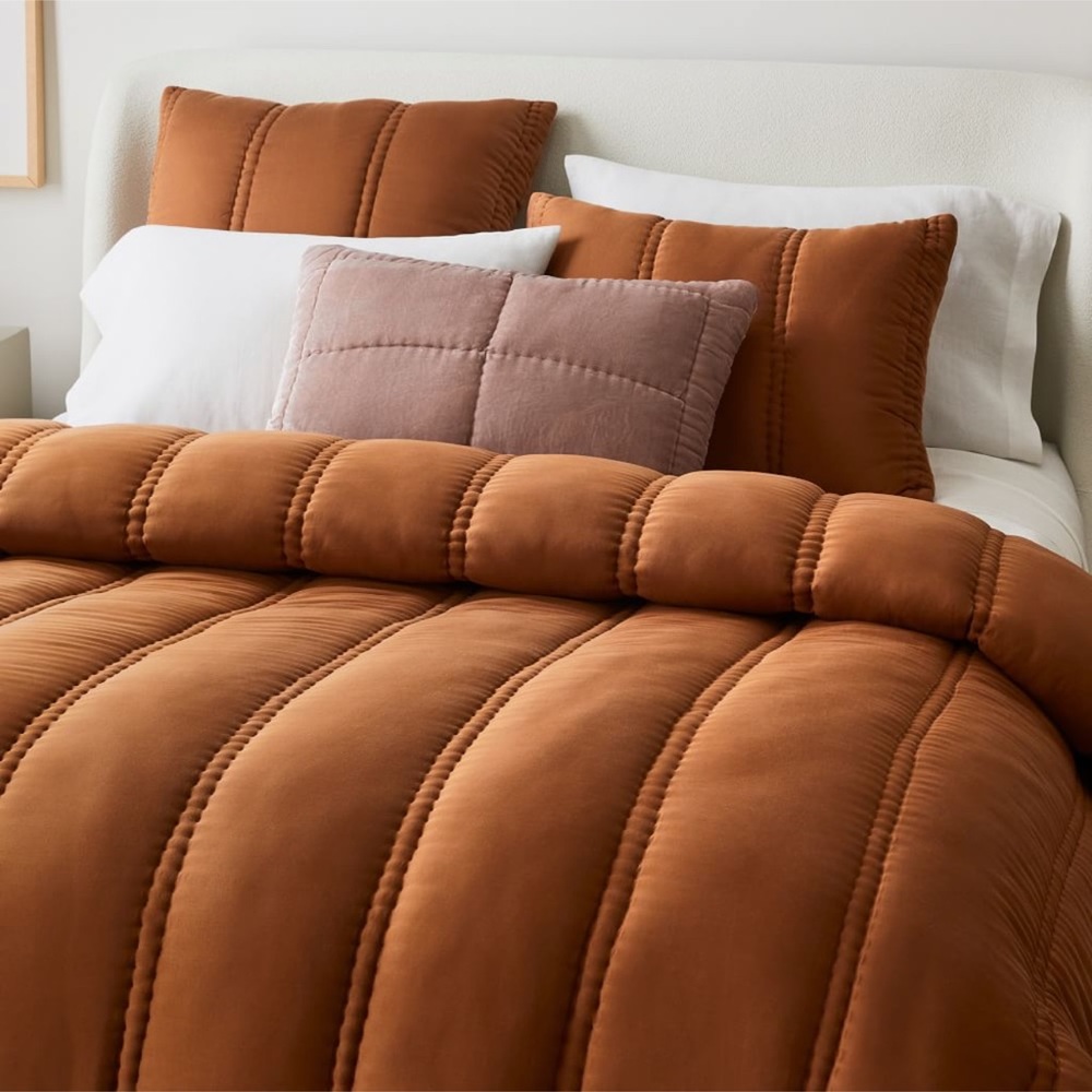!!LAST CHANCE!! NEW West Elm Silky Tencel Plush Comforter + Shams